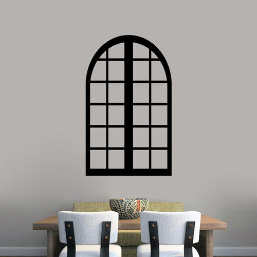 Charlton Home® Tall Arched Window Frame Wall Decal & Reviews Wayfair